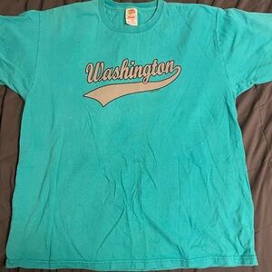 Fruit of the Loom Teal Washington Tee